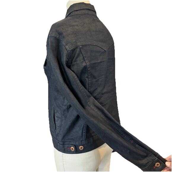 Y2K Vintage Parasuco Jeans Denim Jacket Made in Italy Size L Rare Style 8701MDP - Picture 3 of 9